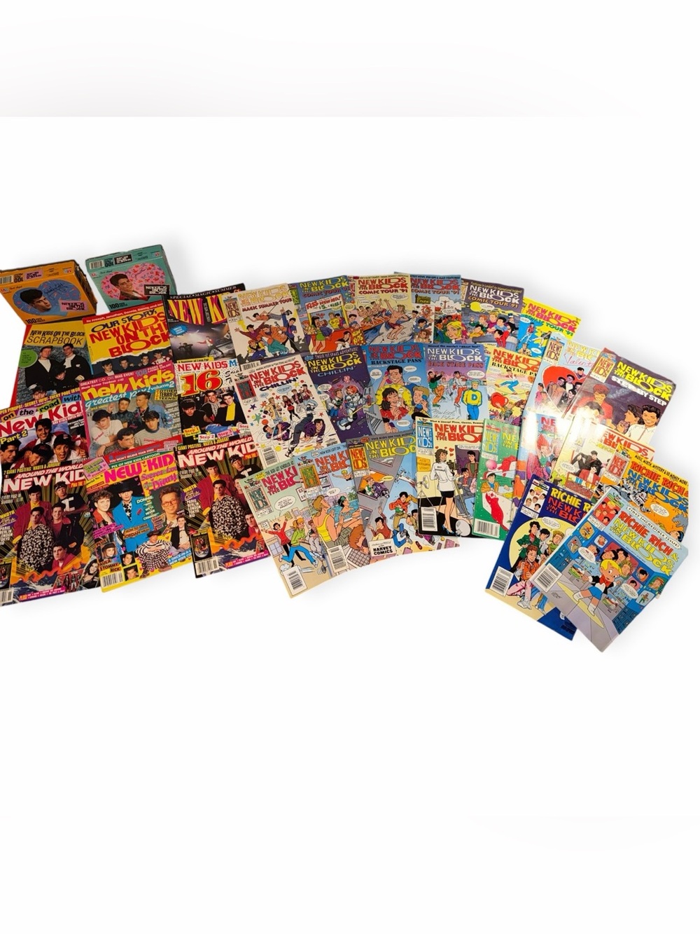 Vintage New Kids on the Block (NKOTB) Comic Book,Puzzles and Magazine Mega-Lot!